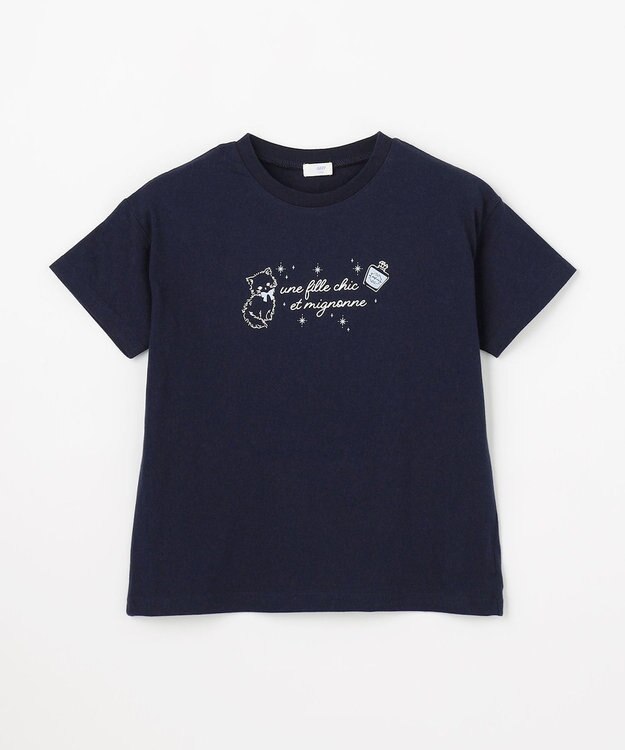 ANY KIDS 【綿100%/接触冷感】ひんやり 2WAY セーラーTシャツ ネイビー