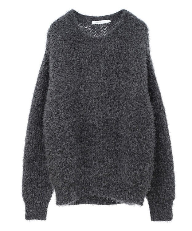 AMERICAN HOLIC フェザーゆるニットプルオーバー Charcoal Gray