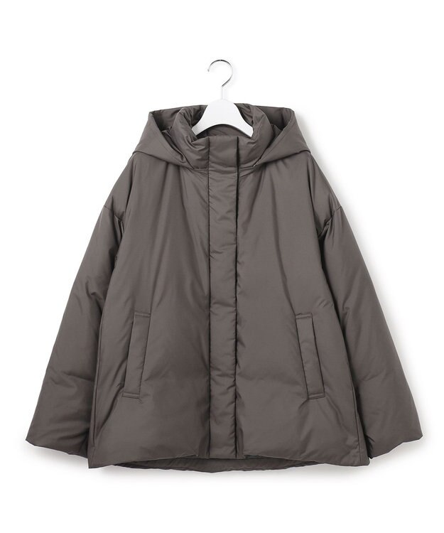23区 L 【先行予約/WEB&一部店舗限定】ステッチレス フーデット ダウン グレー系