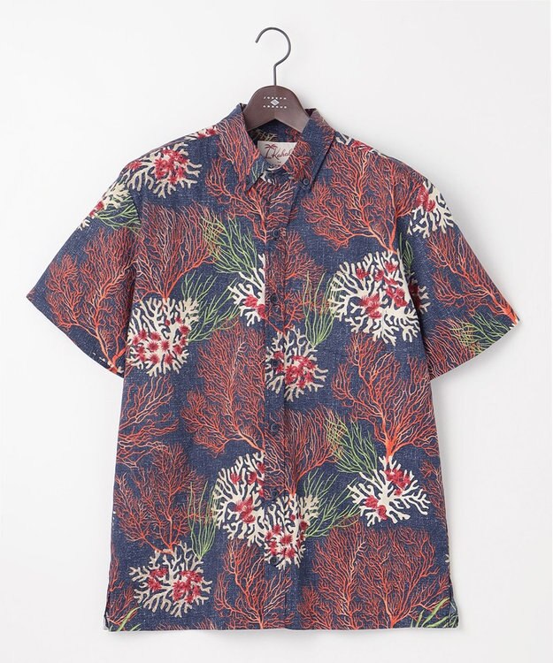 JOSEPH ABBOUD 【ハワイの老舗アロハブランドとコラボ】KAHALA ALOHA　アロハ シャツ レッド系6