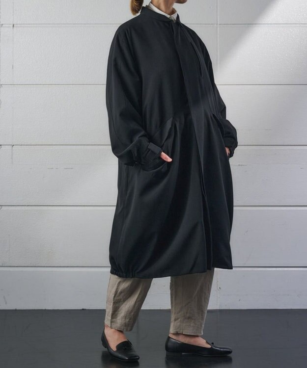 muuc 9ポケット搭載 トラベラーズコート〈大人の手ぶらコート〉〈3シーズン〉〈手洗い可〉〈ユニセックス・大きいサイズあり〉〈日本製〉〈軽い〉〈暖かい〉 ブラック
