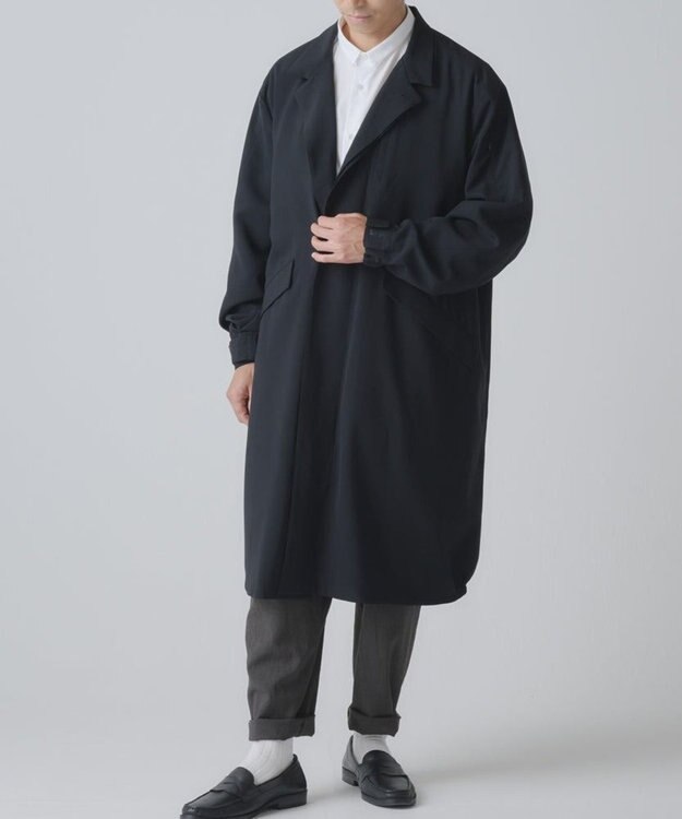 muuc 9ポケット搭載 トラベラーズコート〈大人の手ぶらコート〉〈3シーズン〉〈手洗い可〉〈ユニセックス・大きいサイズあり〉〈日本製〉〈軽い〉〈暖かい〉 ブラック