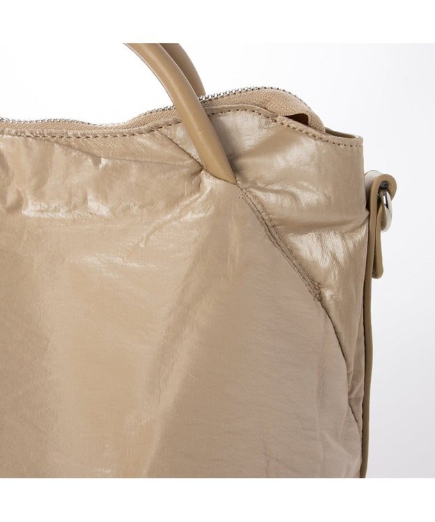 UNBILLION カシュカシュ cachechche / ソフトメタリック2wayミニトート ベージュ