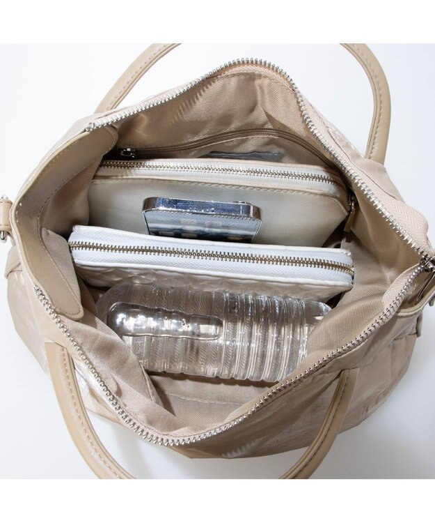 UNBILLION カシュカシュ cachechche / ソフトメタリック2wayミニトート ベージュ