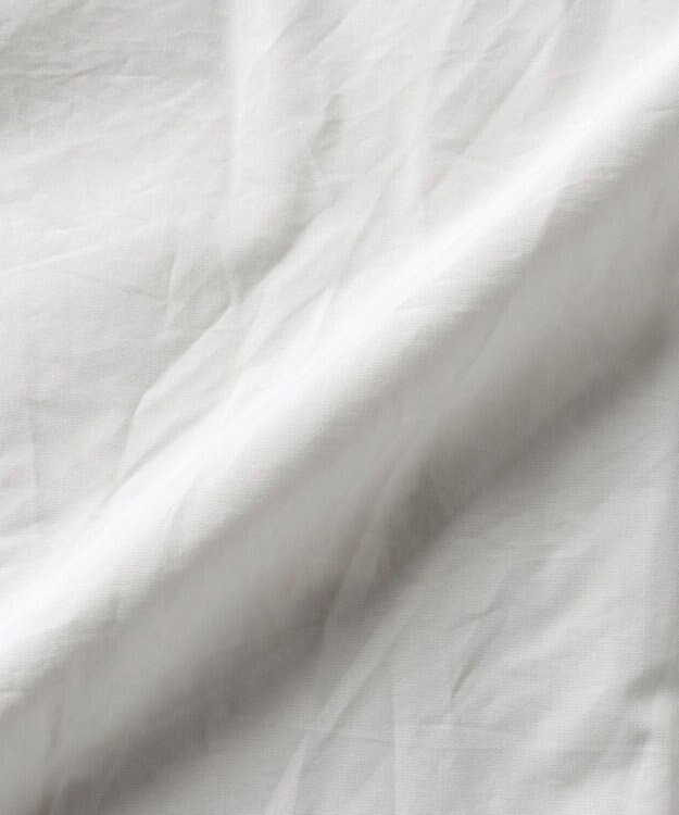 WHITE MAILS 【UNISEX】COTTON PAPER POPLIN BAND COLLAR SHIRT シャツ オフホワイト