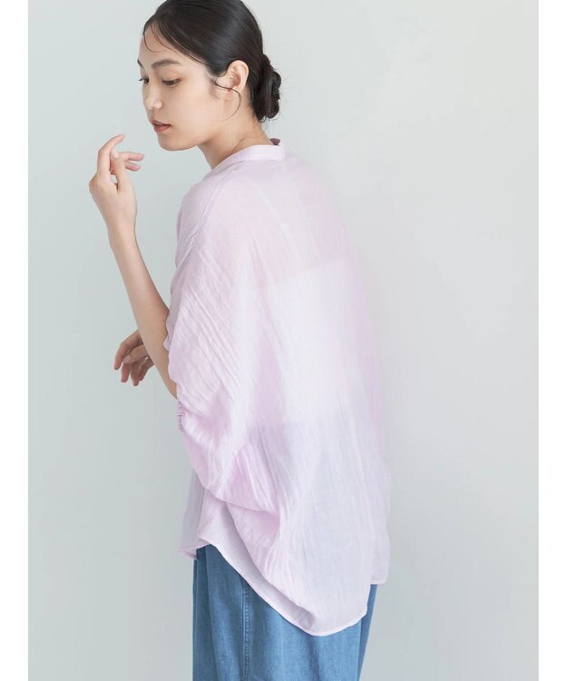 Te chichi 【7色展開】シャンブレーボイルドルマンシャツ パープル