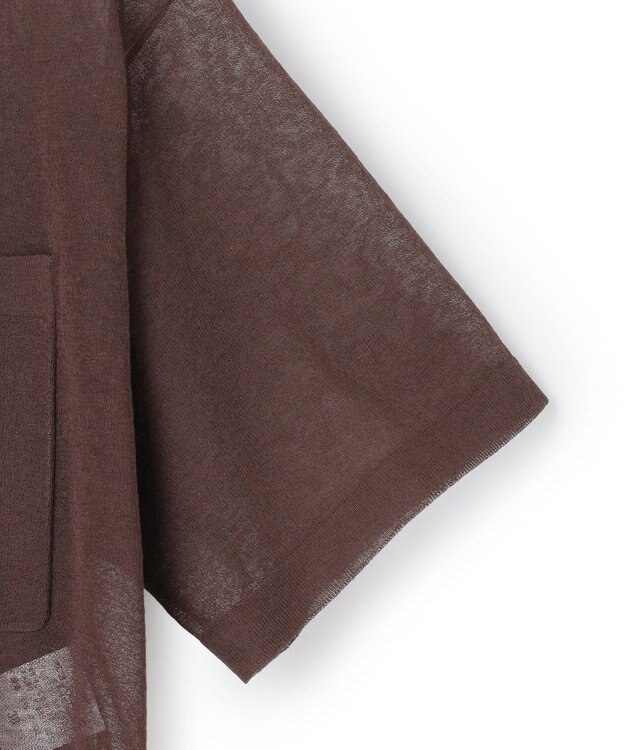 23区 【先行予約】シアー ポロニット ダークブラウン系