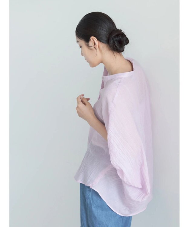 Te chichi 【7色展開】シャンブレーボイルドルマンシャツ パープル