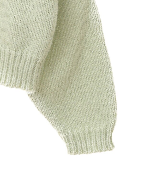 earth music&ecology スパンコールショートニットプルオーバー Mint