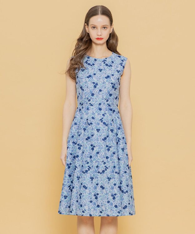 TOCCA 【LIBERTY社オリジナル素材】【洗える！】PENSTEMON ROAD ドレス ブルー系7