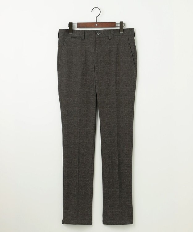 JOSEPH ABBOUD 【キングサイズ・ウエストも伸びる！/ストレッチ/弱撥水】ツィーディジャージ パンツ ダークブラウン系4