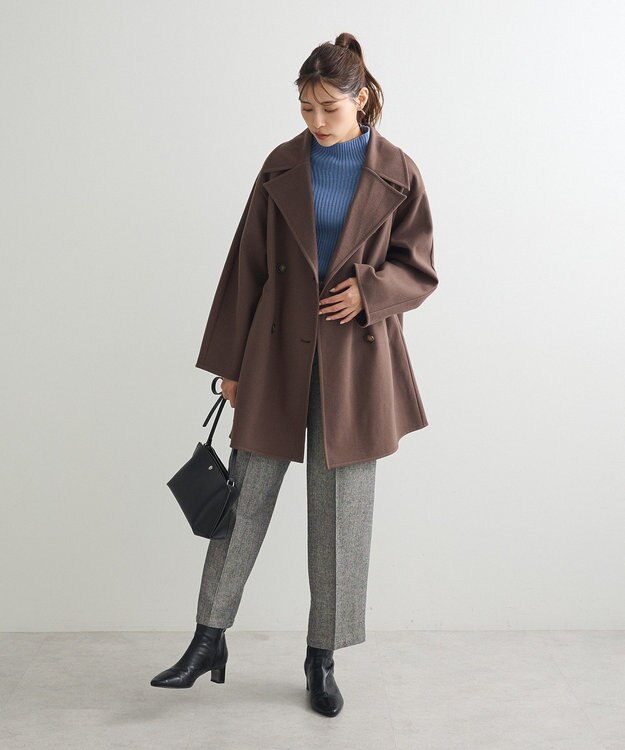 Green Parks ・ＥＬＥＮＣＡＲＥ　ＤＵＥ　ツイードカーブパンツ Beige