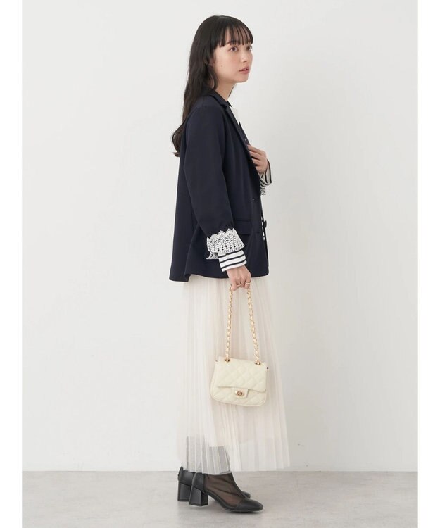 earth music&ecology シングルテーラードジャケット Navy