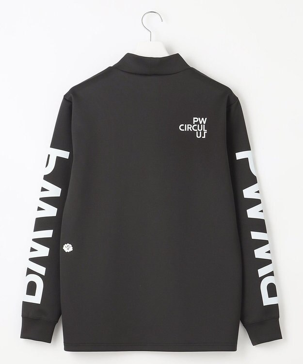 PW CIRCULUS 【イージーケア / 軽量 / 一枚でサマになる】【MEN】 ロングスリーブ モックネック ブラック系