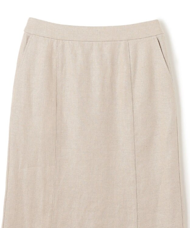 BEIGE， BURDOCK / Iラインスカート Flax