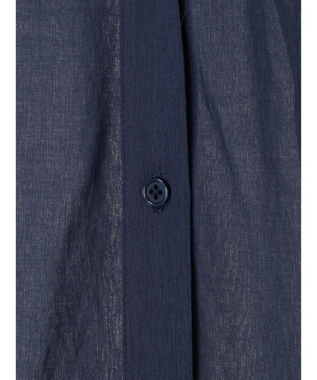 CRAFT STANDARD BOUTIQUE ヴィンテージボイルミルフィーユ襟付きシャツチュニック Deep Blue