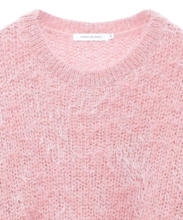 AMERICAN HOLIC フェザーゆるニットプルオーバー Pink
