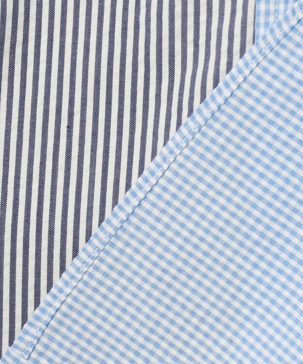 J.PRESS MEN 【クールマックス】クレイジーパターン サッカーシャツ/B.D. ネイビー系9