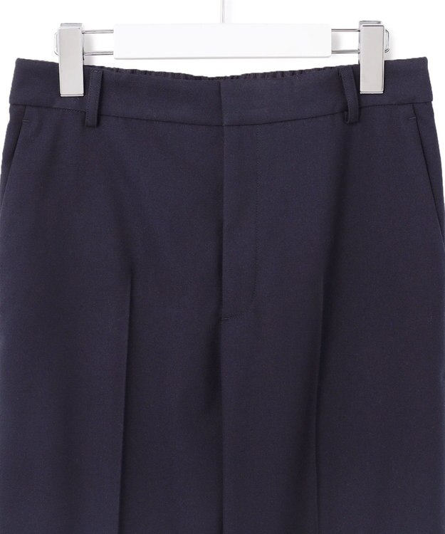 23区 【洗える】ウォームストレッチ テーパード パンツ ネイビー系