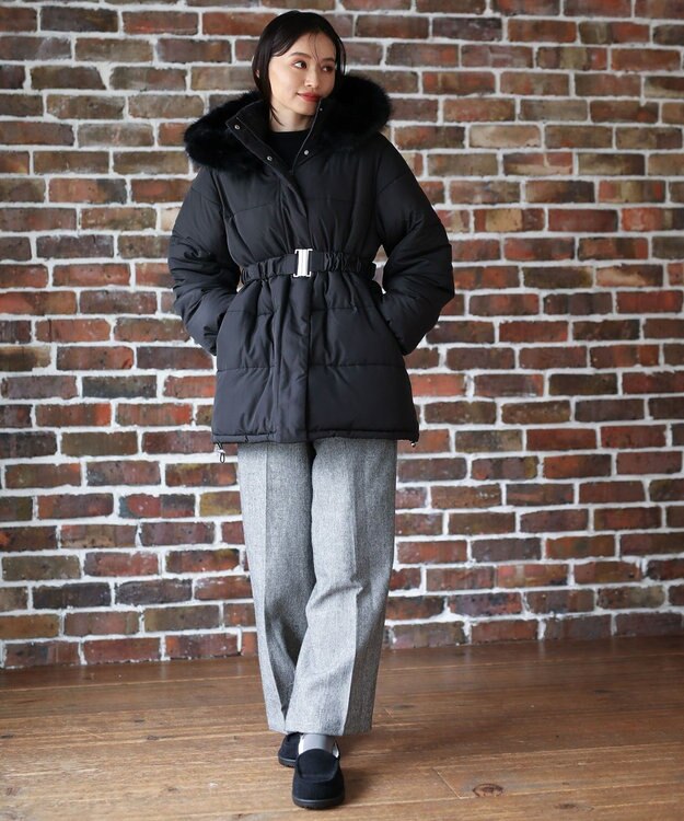 Green Parks ・ＥＬＥＮＣＡＲＥ　ＤＵＥ　ツイードカーブパンツ Beige