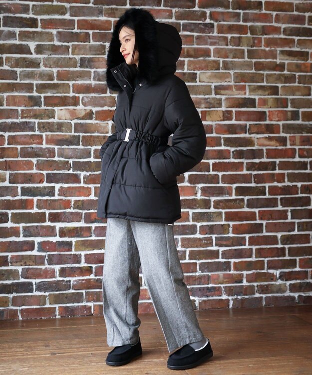 Green Parks ・ＥＬＥＮＣＡＲＥ　ＤＵＥ　ツイードカーブパンツ Beige