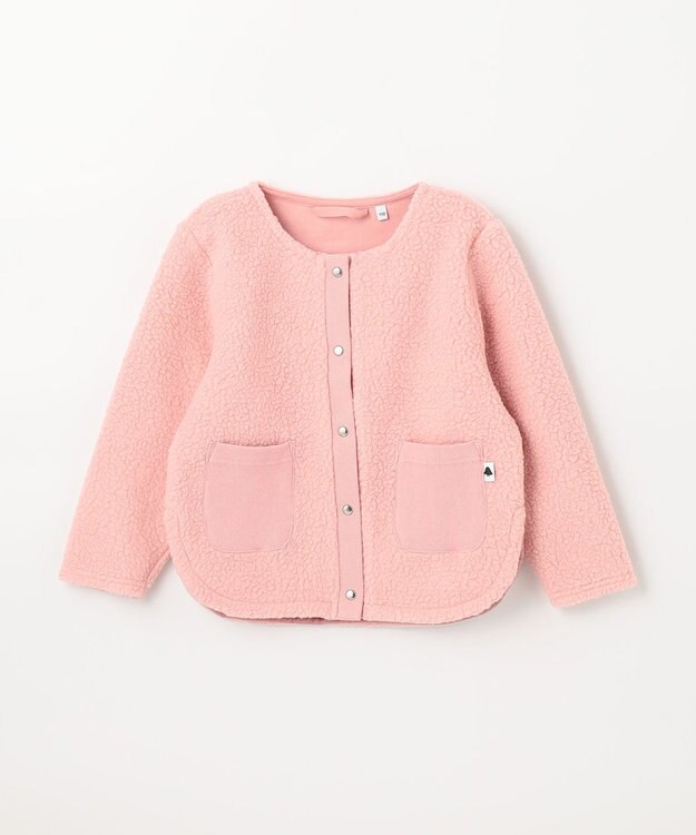 ANY KIDS もこもこボアジャケット ピンク系