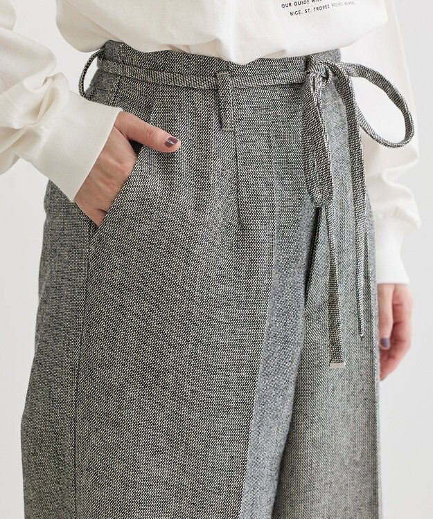 Green Parks ・ＥＬＥＮＣＡＲＥ　ＤＵＥ　ツイードカーブパンツ Beige