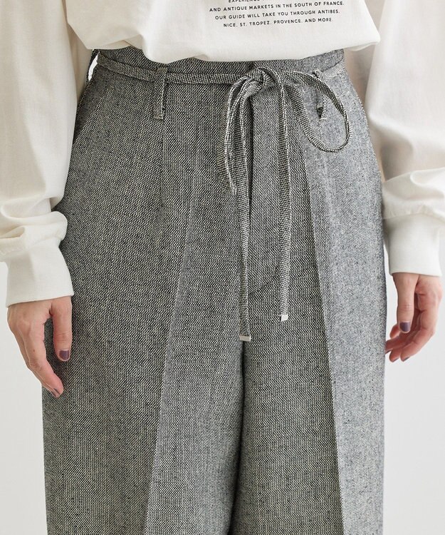 Green Parks ・ＥＬＥＮＣＡＲＥ　ＤＵＥ　ツイードカーブパンツ Beige