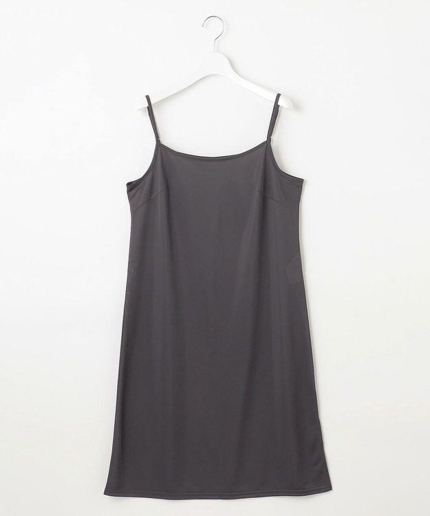 自由区 S 【洗える】ポルカドットプリント ワンピース アッシュ×アイボリー