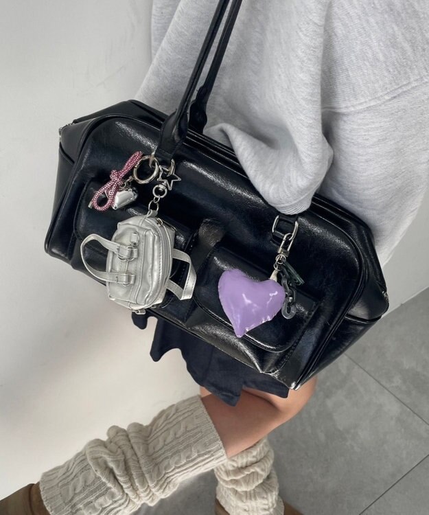 WEGO ミニバッグキーホルダー シルバー