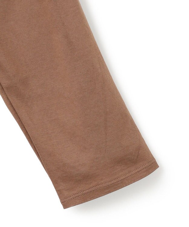 ICB L 【洗える】46Gハンドレッドジャージー プルオーバー ブラウン×サックス系