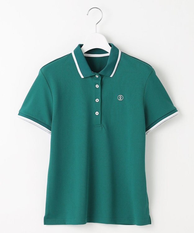 23区GOLF 【WOMEN】シンプルカノコポロシャツ パイングリーン系