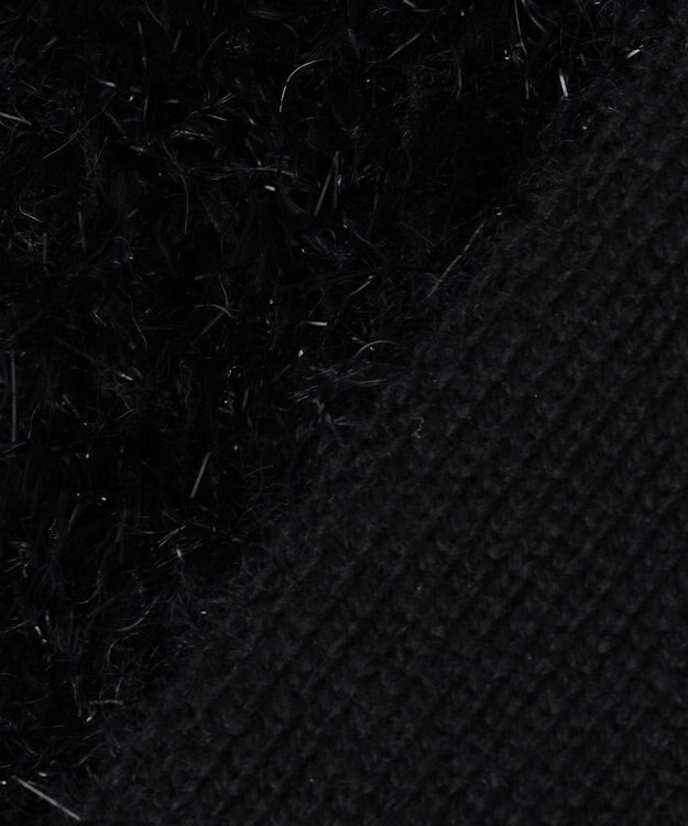 自由区 【PREMIUM KNIT COLLECTION】アルパカシャギー カーディガン ブラック