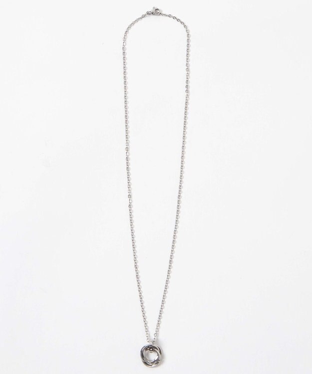 WEGO ミニトリプルリングチェーンネックレス シルバー