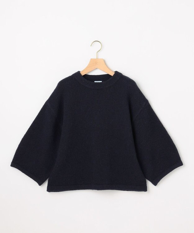 組曲 S ハーフスリーブミルド ニットプルオーバー ネイビー系