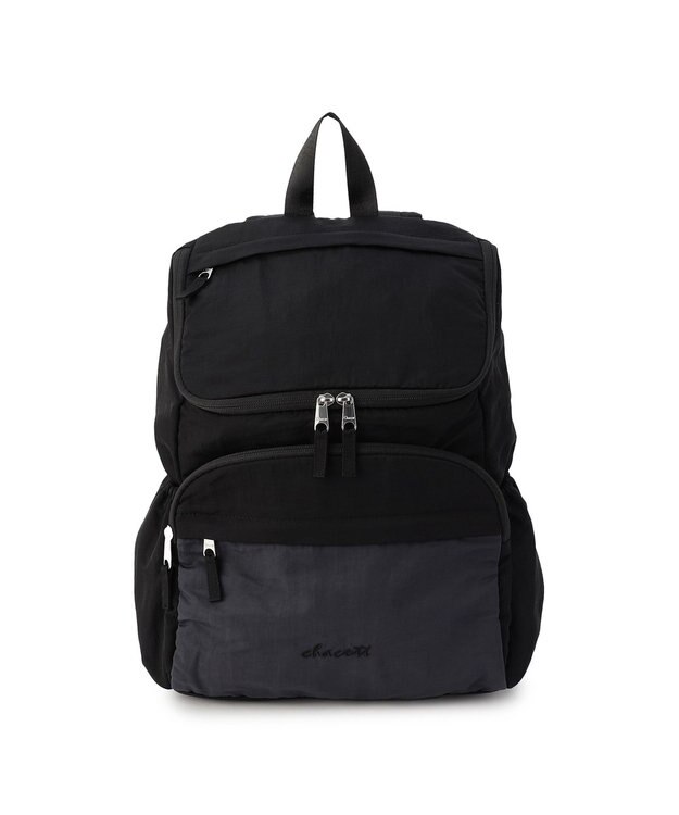 Chacott バイカラーバッグパック ブラック