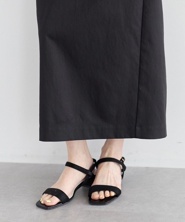 YECCA VECCA ロングナロースカート Black