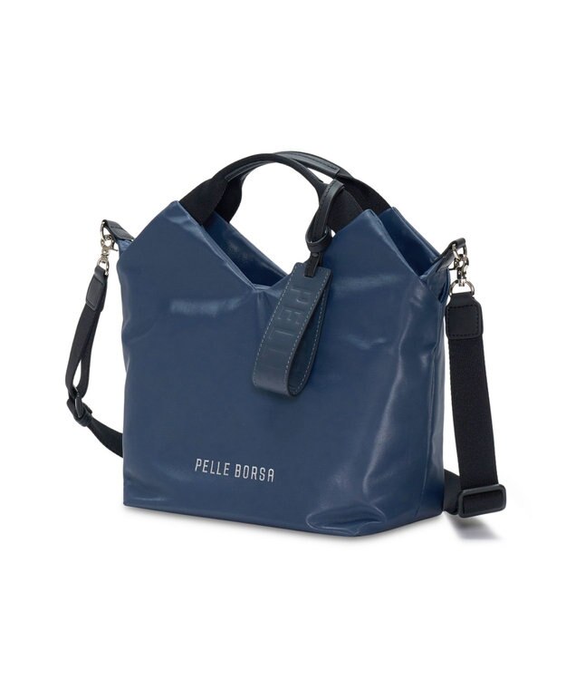 PELLE BORSA 2WAYハンドバッグ Cheers チアーズ 5204 ネイビー