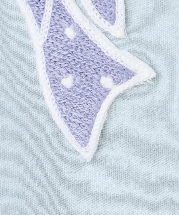 ANY KIDS ドットリボン 長袖Tシャツ サックスブルー