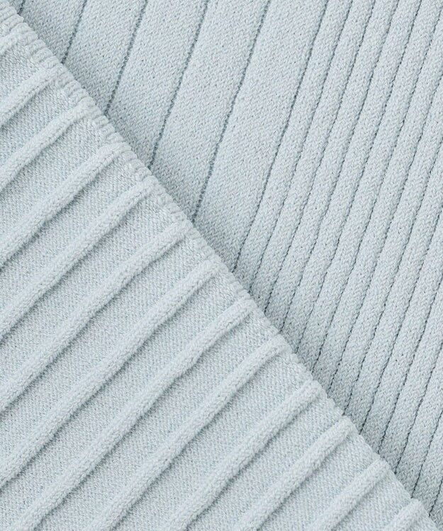 J.PRESS LADIES 【洗える】レーヨンエリートストレッチ フレンチスリーブ ニット サックスブルー系