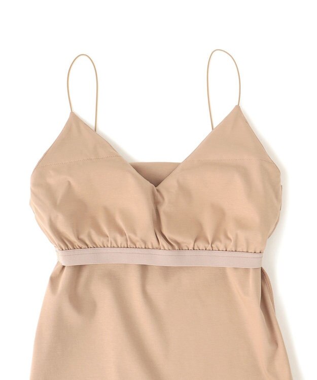 BEIGE， 【洗える・Precious 7月号掲載】ABELIA / コットンVラインカップ付きキャミソール Beige