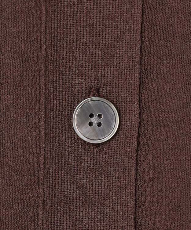 23区 【先行予約】シアー ポロニット ダークブラウン系