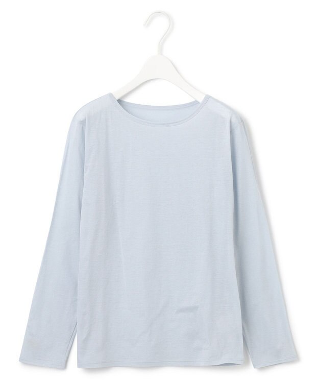 ICB L 【洗える】46Gハンドレッドジャージー プルオーバー ブラウン×サックス系