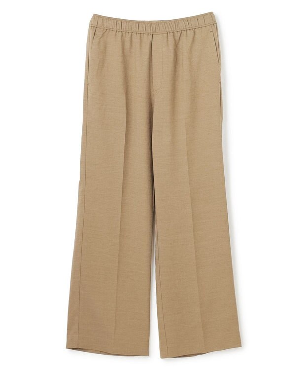 UNFILO 【セットアップ着用可/ウエストゴム】TENNEN TOUCH セミフレア パンツ カーキ