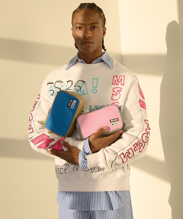 LeSportsac MSGM MD COSMETIC/コスメティックブルー/カーキ コスメティックブルー/カーキ