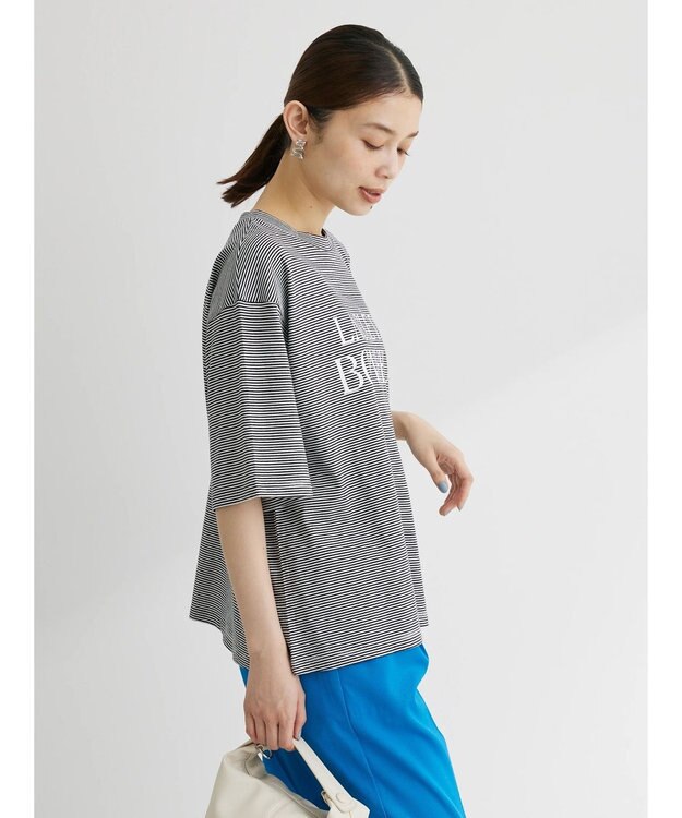 Green Parks 半袖ボーダーロゴＴＥＥ Black