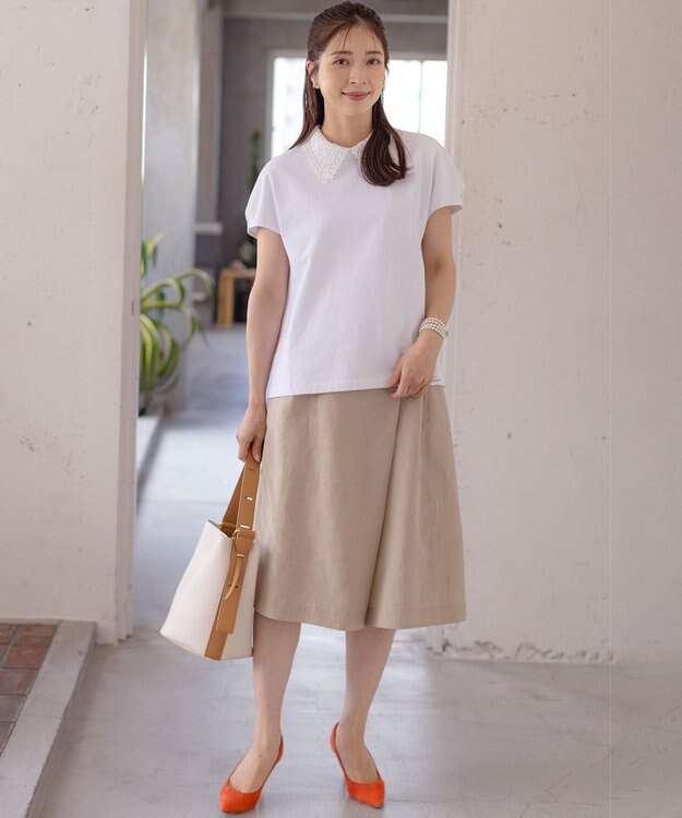 組曲 【WEB限定】ラップパンツ ベージュ系