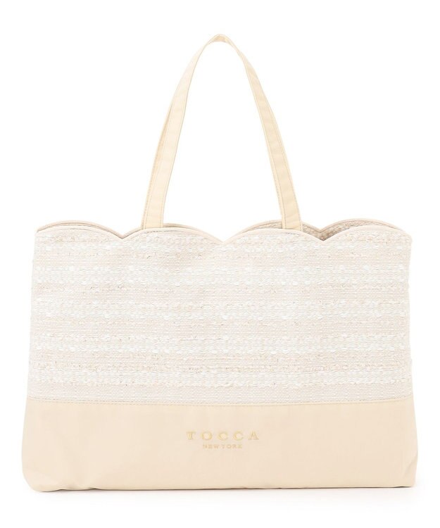 TOCCA 【A4サイズ対応・一部カラー撥水】DEAR EMILY BAG サブバッグ アイボリー系