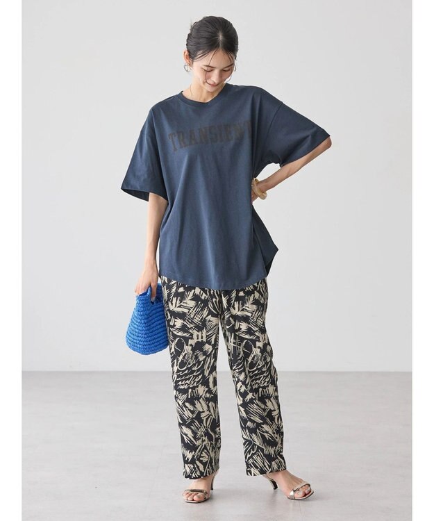 AMERICAN HOLIC ロゴカットラウンドチュニック Navy