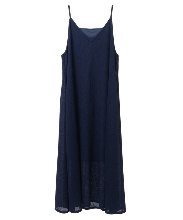 Green Parks BEST PRICE 表面感カットキャミワンピース Blue